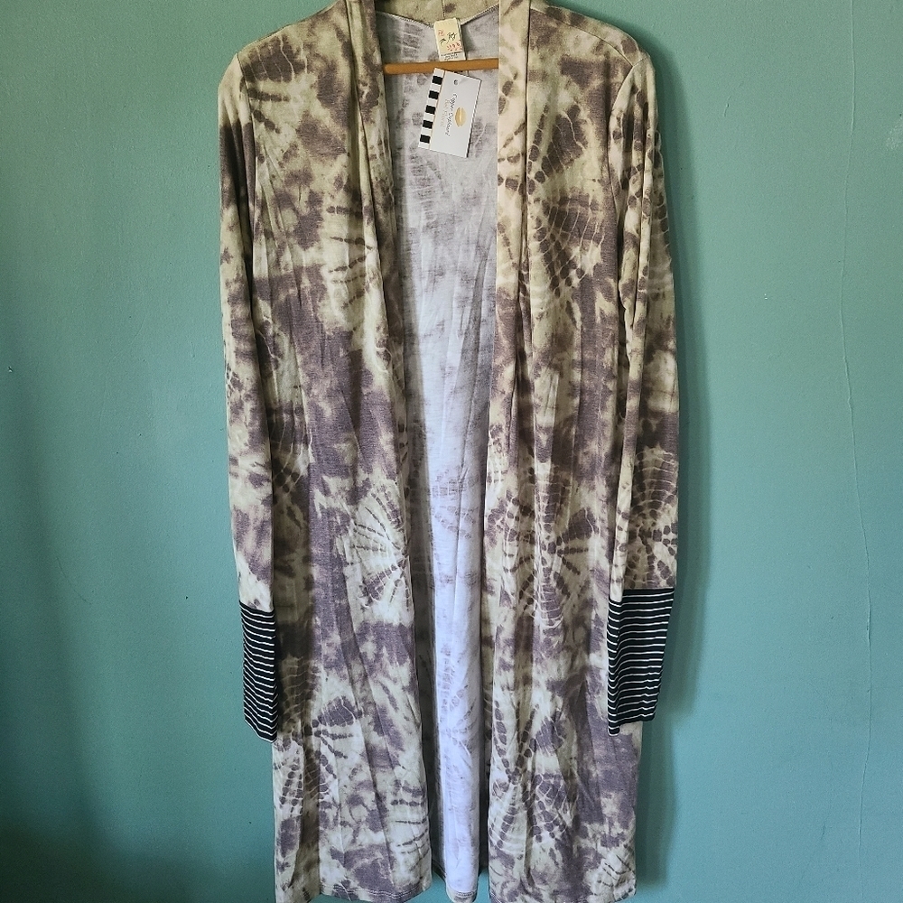7th Ray Long Tie Dye Duster Medium